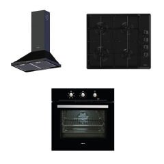 Teka Chef 3 Ankastre 3'lü Set (Ocak + Fırın + Davlumbaz)